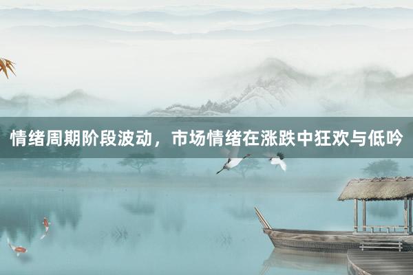 情绪周期阶段波动，市场情绪在涨跌中狂欢与低吟