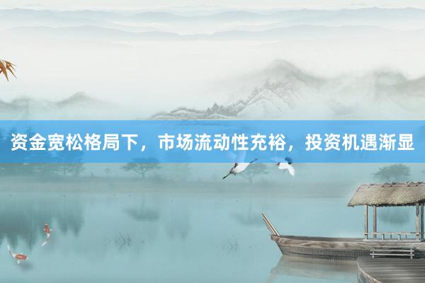 资金宽松格局下，市场流动性充裕，投资机遇渐显