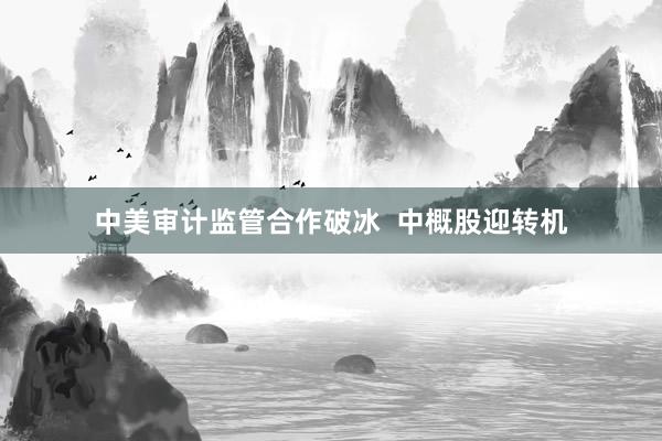 中美审计监管合作破冰  中概股迎转机
