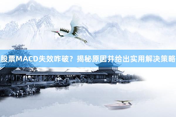 股票MACD失效咋破?揭秘原因并给出实用解决策略